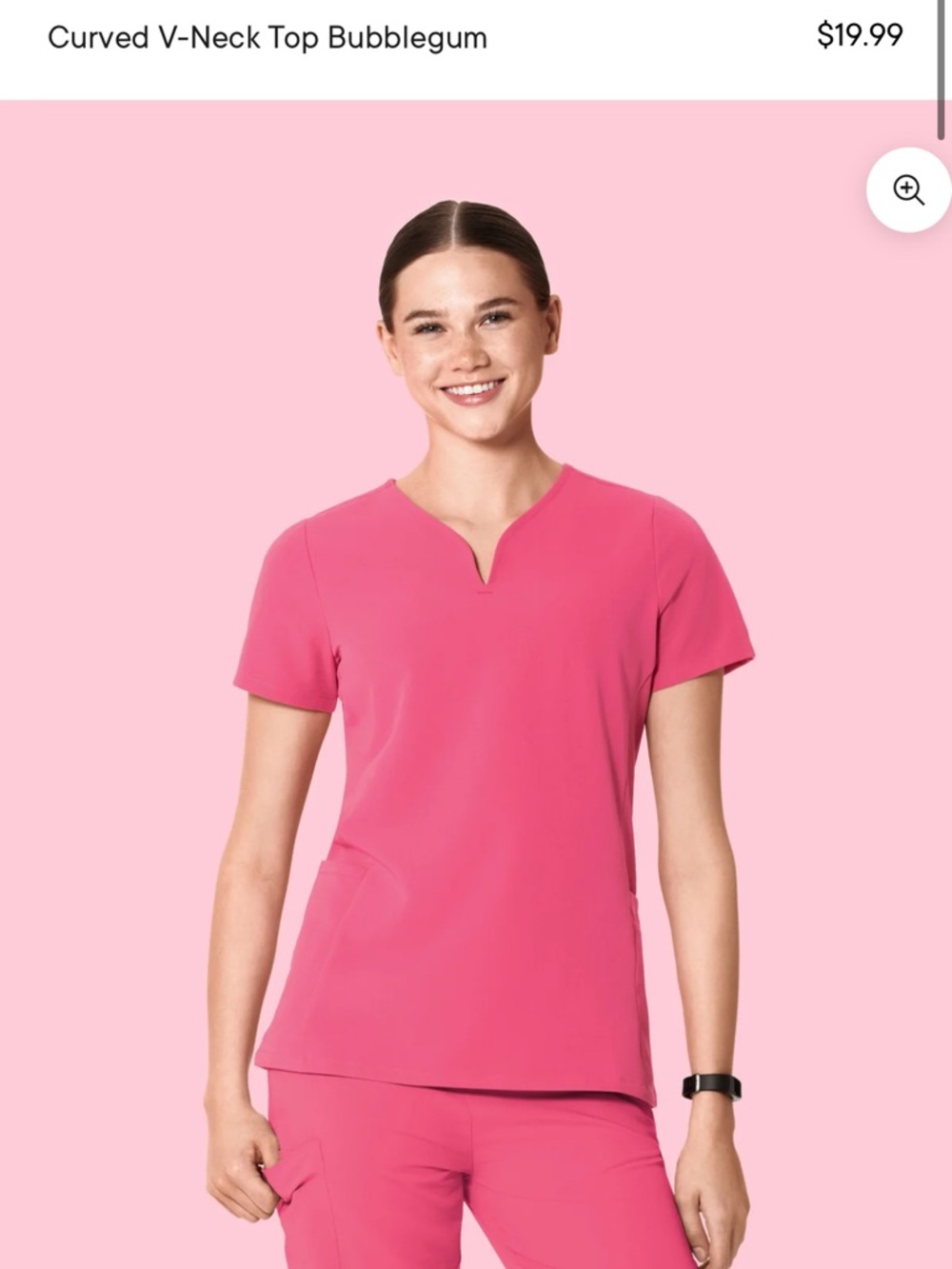 V Neck Top and Jogger Scrub Set